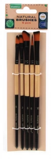 Pędzle Szkolne Kpl5szt Naturalne Starpak 538965 - zdjęcie