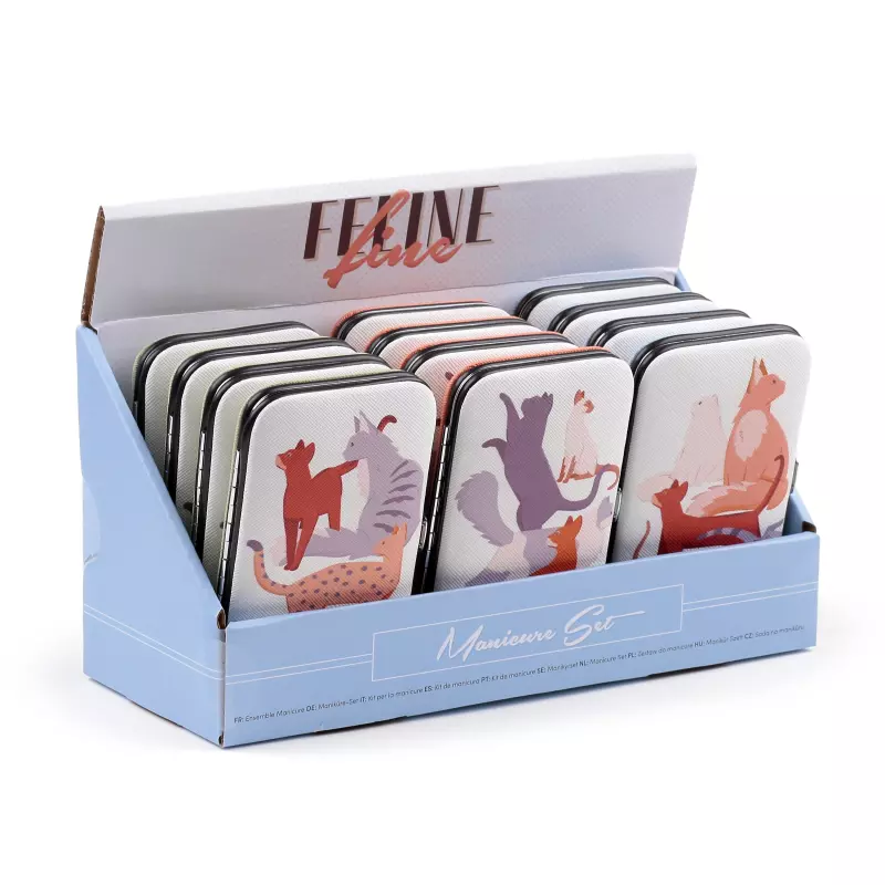 Zestaw do manicure, 5-częściowy - Feline Fine Cats