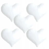 Balon Ibrex Hel, serce Jelly 18", White, 5 szt. - zdjęcie