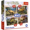 Puzzle 4w1. Ciekawe dinozaury - zdjęcie