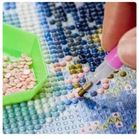 Haft Diamentowy Łabędzie Jezioro Lilia Diamond Paiting Mozaika Zestaw 5D, zdjęcie 9