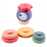 Wieża z Miękkich Klocków Piramida Sensoryczna Kolorowa 8 el., zdjęcie 4