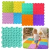 Ścieżka Sensoryczna Puzzle Kafelki Różne Struktury Kolory 24,5 cm 10 szt. - zdjęcie