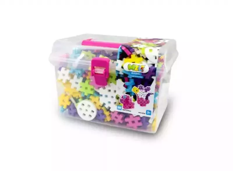 Klocki Meli Basic Constructor Pink Travel Box 500 Elementów