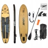 Zestaw - Deska Sup 145KG Dmuchana Neptun Wooden Enero 320x76x15CM - zdjęcie
