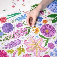 Puzzlove CzuCzu 1000 elementów. Kwiaty ogrodowe, zdjęcie 4
