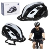 Kask rowerowy na rower RALLEX damski męski regulowany czarno-biały L 58-62cm - zdjęcie