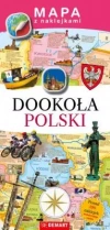 Mapa z naklejkami "Dookoła Polski" Mapa z naklejkami "Dookoła Polski" - zdjęcie