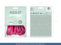 Balony Eco 26cm pastelowe, fuksja (1 op. / 10 szt.), zdjęcie 2