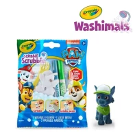 Crayola Figurki do malowania i mycia - zestaw zwierzątko 1szt., flamastry zmywalne 2 szt., szczoteczka Washimals Psi Patrol 3+ (opakowanie zbiorcze 24szt., 6 wzorów), zdjęcie 3