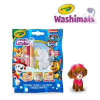 Crayola Figurki do malowania i mycia - zestaw zwierzątko 1szt., flamastry zmywalne 2 szt., szczoteczka Washimals Psi Patrol 3+ (opakowanie zbiorcze 24szt., 6 wzorów), zdjęcie 5