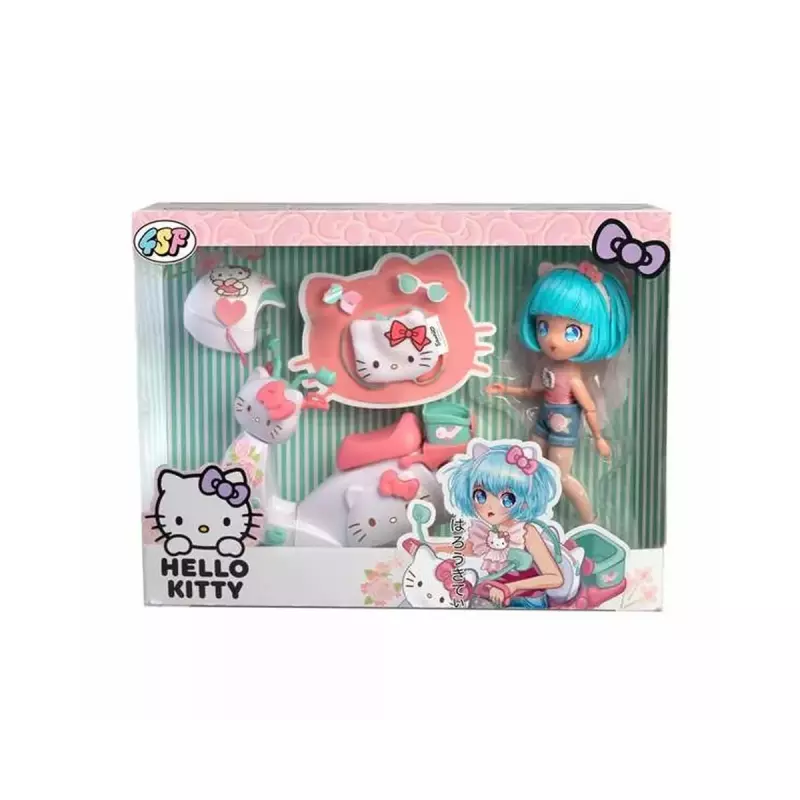 MANGA HELLO KITTY Różowy Skuter, lalka
