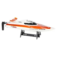 Łódź zdalnie sterowana na pilota RC FT009 pomarańczowa, zdjęcie 2