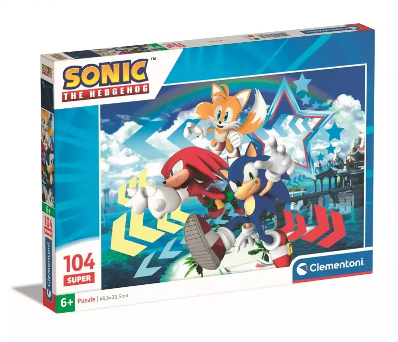 Puzzle 104 Super kolor Sonic 27267 - Clementoni