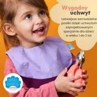 Zestaw sztućców, widelec i łyżka, różowy, zdjęcie 3