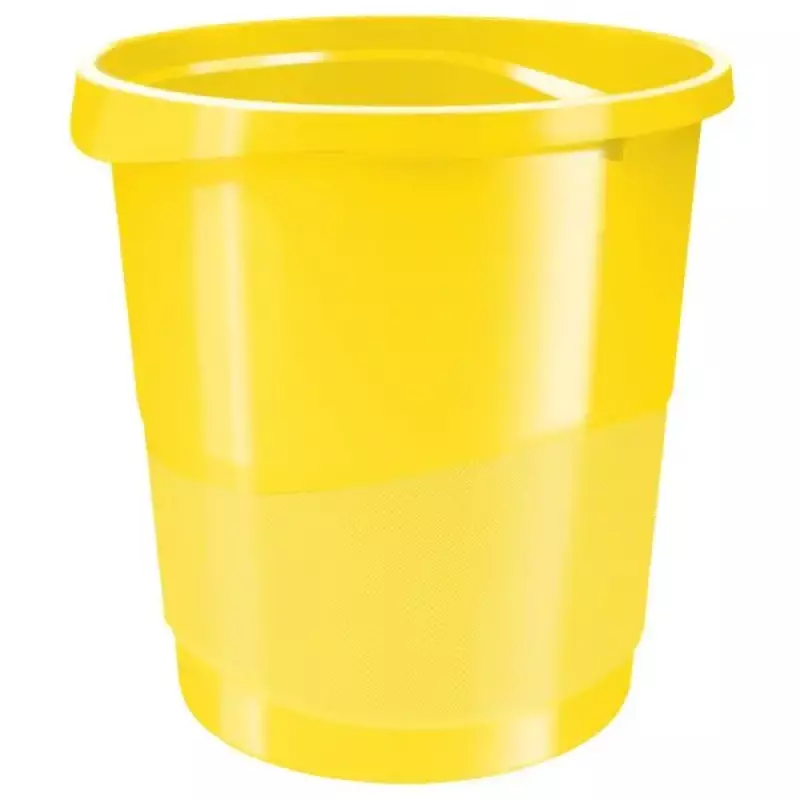 Kosz na śmieci Vivida Europost plastik kolor: żółty 14L Esselte (623946)