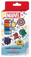 Kredki pastelowe jumbo Avengers 12 kolorów - zdjęcie