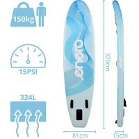 Zestaw - Deska Sup 150KG Dmuchana Enero 320x81x15CM, zdjęcie 25