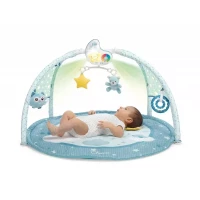 First Dreams. Mata dla niemowlaka 3w1 z melodiami i kolorowymi projekcjami, niebieska, zdjęcie 6