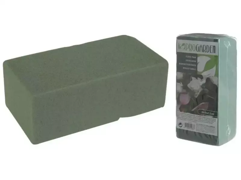 Gąbka Florystyczna Kostka 20x10x7CM Mokra