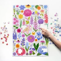 Puzzlove CzuCzu 1000 elementów. Kwiaty ogrodowe, zdjęcie 2