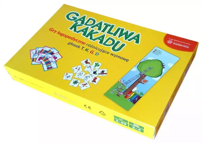 Gadatliwa kakadu. Gry logopedyczne różnicujące wymowę głosek T, K, G, D