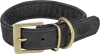 Pure, obroża, dla psa, skórzana, czarna, L: 47-54 cm/40 mm - zdjęcie