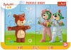 Puzzle 10 elementów. Zabawne Bobaski - zdjęcie