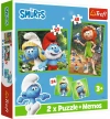 Puzzle Trefl smerfy 30 i 48 elementy + memos - zdjęcie