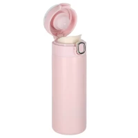 Kubek termiczny z ustnikiem termos LED 350ml róż, zdjęcie 3