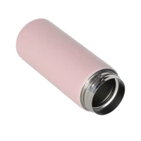 Kubek termiczny z ustnikiem termos LED 350ml róż, zdjęcie 5