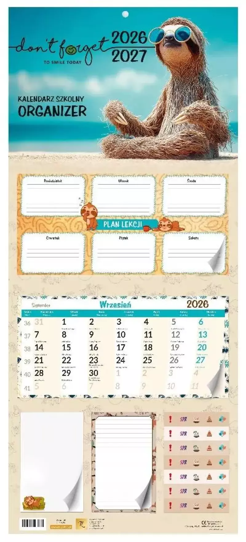 Kalendarz szkolny 2026/2027 "ORGANIZER"