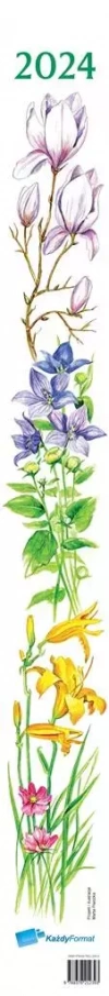 Kalendarz 2024 paskowy Kwiaty - zdjęcie
