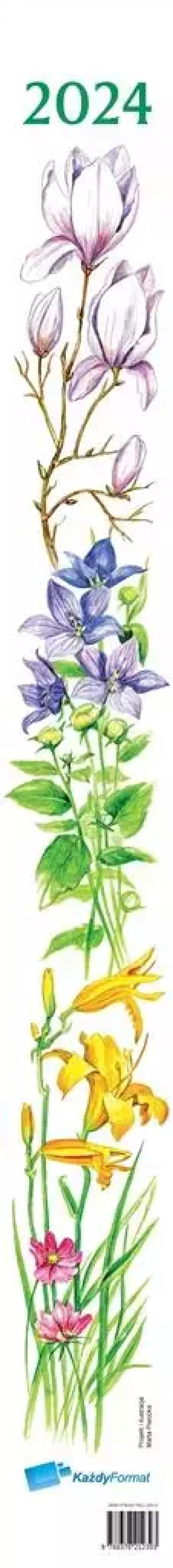 Kalendarz 2024 paskowy Kwiaty