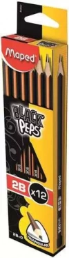 Ołówek Blackpeps 2B, 12 sztuk - zdjęcie