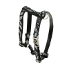 Szelki dla psa, Equilibre, Czarna Zebra, skórzane nikiel, S 13mm/ob. szyi 25-40cm ob. klatki 35-50cm - zdjęcie