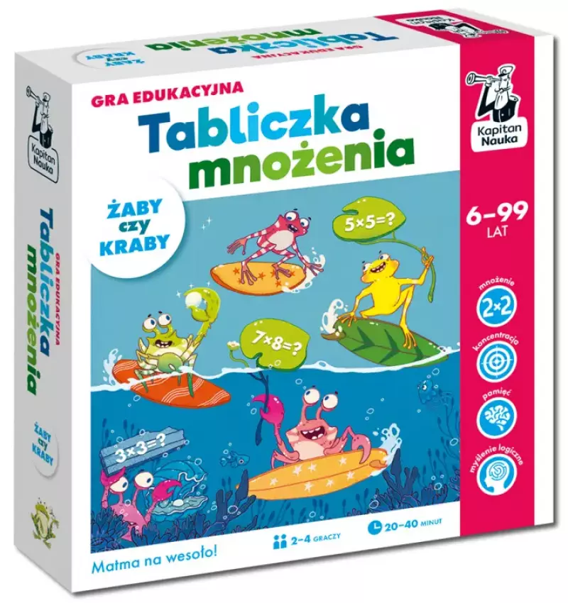 Tabliczka mnożenia. Żaby czy kraby. Gra edukacyjna Tabliczka mnożenia. Żaby czy kraby. Gra edukacyjna