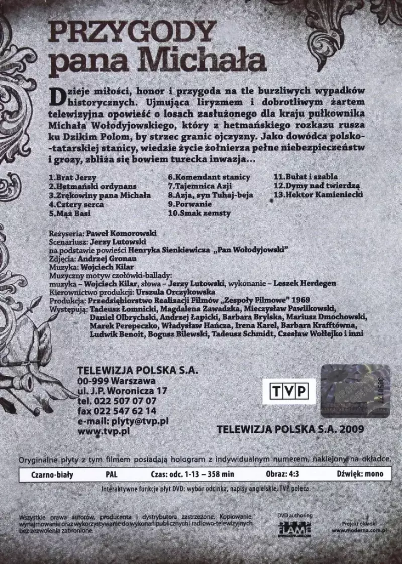 Przygody pana Michała, płyta DVD