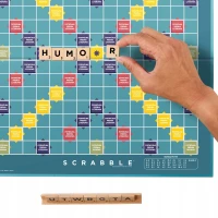 Scrabble Drewniane elementy Rodzinna gra 2w1 Klasyczne i drużynowe JGR65, zdjęcie 6