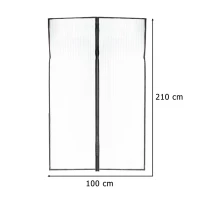 Moskitiera siatka magnetyczna LUARO na drzwi solidna mocny magnes 100x210cm, zdjęcie 12