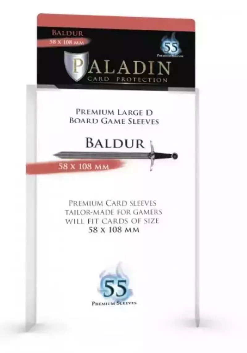 Koszulki na karty Paladin - Baldur (58x108mm) Koszulki na karty Paladin - Baldur (58x108mm)