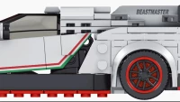 Zestaw Klocków Auto Sportowe 398el. Białe, zdjęcie 4