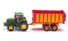 Traktor John Deere z przyczepą - zdjęcie