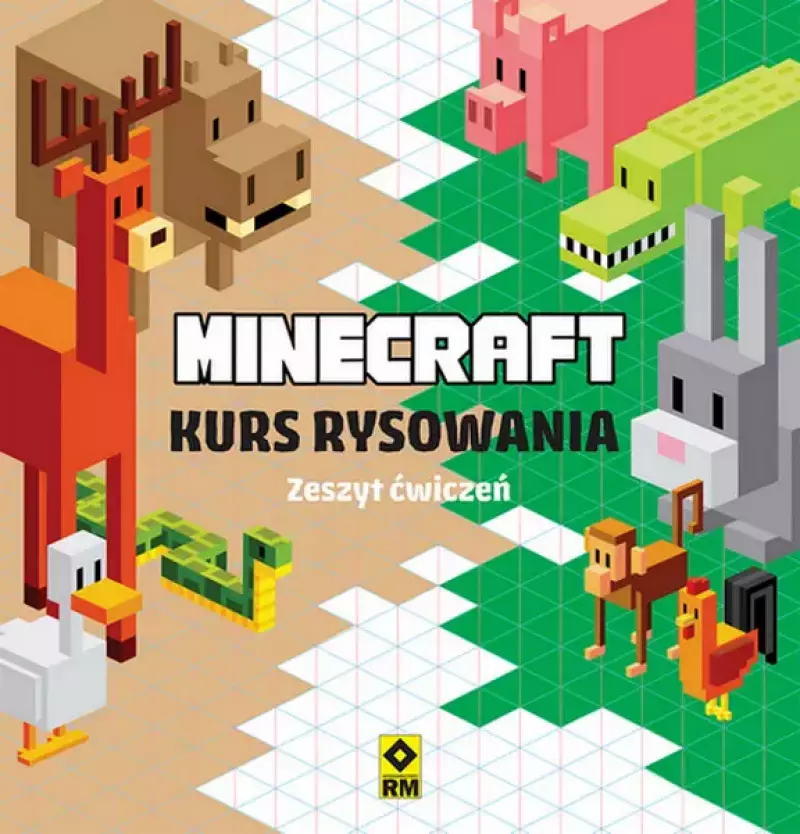 Minecraft Kurs rysowania. Zeszyt ćwiczeń - Zacharzewski Michał