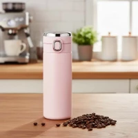 Kubek termiczny z ustnikiem termos LED 350ml róż, zdjęcie 9