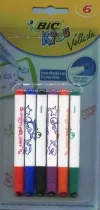 Markery mini Bic Kids Velleda 6 kolorów - zdjęcie