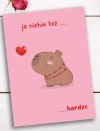 Karnet na Walentynki, kapibara - zdjęcie
