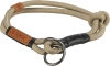 BE NORDIC, obroża zaciskowa, dla psa, piaskowa/czarna, linka, S: 35 cm/o 6 mm - zdjęcie