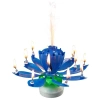 Świeczka grająco-tańcząca niebieska - zdjęcie