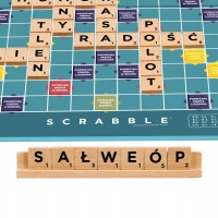 Scrabble Drewniane elementy Rodzinna gra 2w1 Klasyczne i drużynowe JGR65, zdjęcie 11